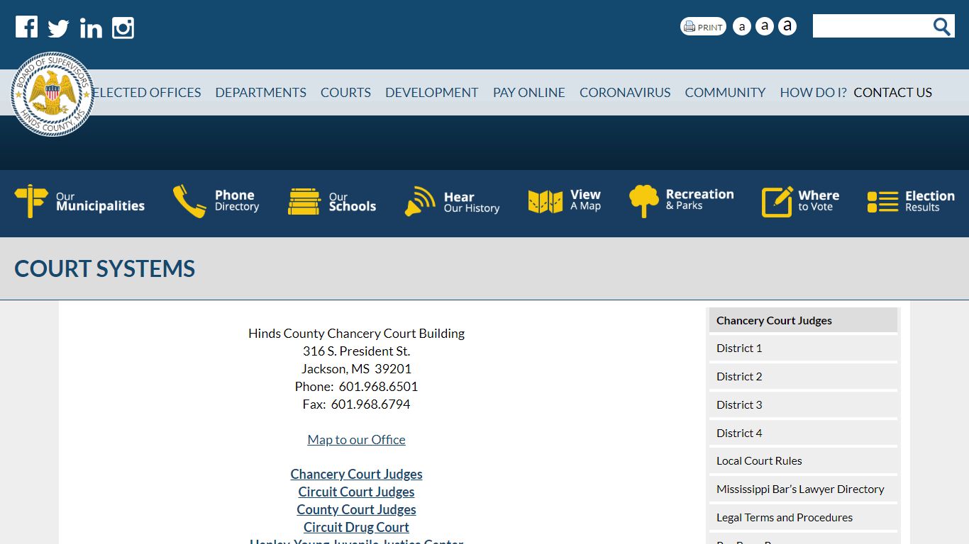 Court Systems | Hinds County, Mississippi
